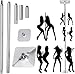 ShAzan Pole Dancing Pole for Home Dance Pole Extension Tube Chromed Steel Stripper Pole for Apartment Gym Club 45mm Spinning Dance Pole(2.3M-2.7M/7.3ft-9ft)