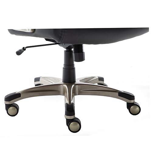 Amazon Basics Bonded Leather Big & Tall Executive Office Computer Desk Chair, 350-Pound Capacity - Black Amazon Basics Bonded Leather Big & Tall Executive Office Computer Desk Chair, 350-Pound Capacity - Black