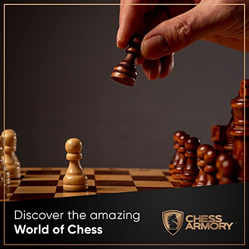 Chess Sets By Chess Armory - 15 Inch Wooden Chess Set Board Game For Adults And Kids With Extra Queen Pieces #TOP5