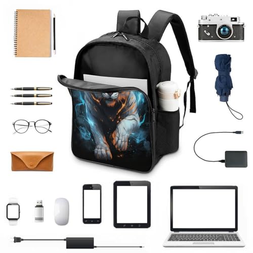 Mochila escolar de tigre infantil impermeable de 40x28x16cm con correas ajustables para niños 4