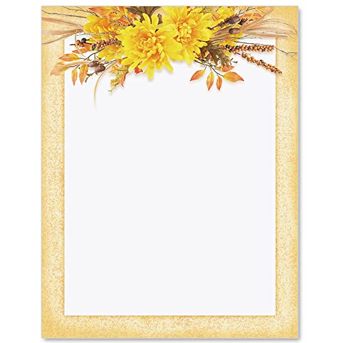 PaperDirect Harvest XpCX{[_[y[p[ 8.5C` x 11C` H̕[ J[h `V ҏ j[X^[ Cxg XNbvubN wZrWlXp 25