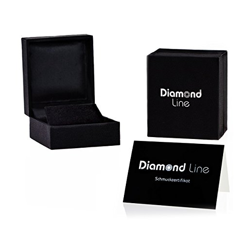 Diamond Line Damen-Single-Diamant-Ohrstecker 585 1 Diamant ca. 0,05ct. weiß Piqué (W-PI)