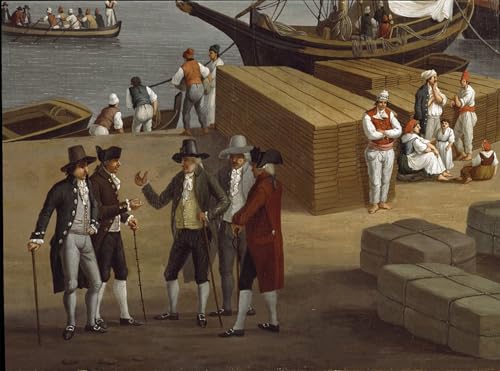 Cuadro en lienzo de alta calidad con la histórica Vista del Puerto de Messina, 60x90cm