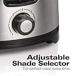 Hamilton Beach 2 Slice Extra Wide Slot Toaster with Bagel & Defrost Settings, Shade Selector with 7 Browning Levels, Toast Boost, Auto Shutoff, Black & Stainless Steel (22633) - Image 5