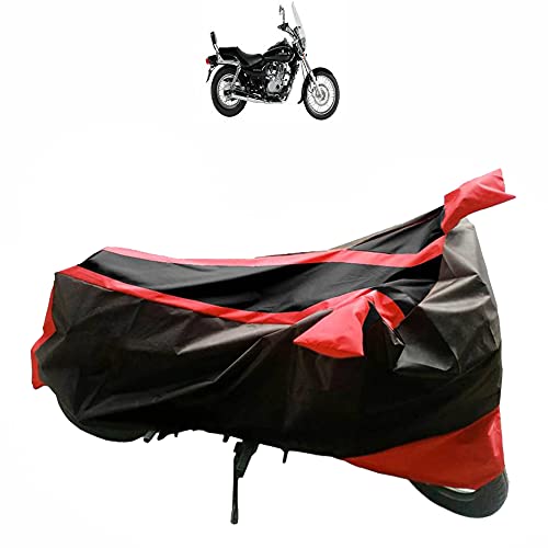 Image of Kandid Red & Black Bike Body Cover Polyester Fabric 2