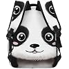 Casual Backpack for Women Men Black and White Panda Lightweight Daypack Laptop Bag for Travel Hiking