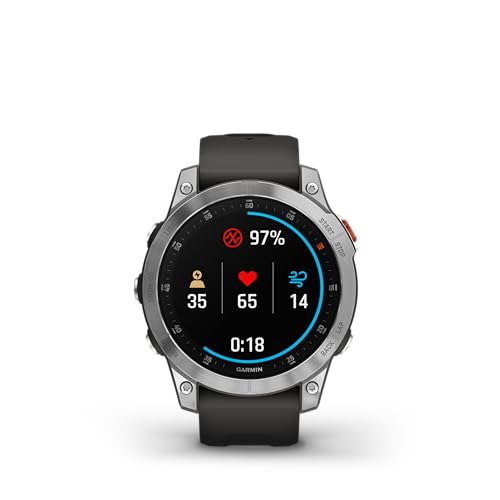 Image of Garmin epix Gen 2, Premium Active smartwatch, Touchscreen AMOLED Display, Adventure Watch with Advanced Features, Slate Steel (Renewed)