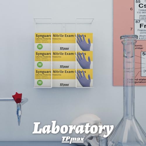 Tpmax GLOVESHOLDER-3 BOXES-4 PACK Xl Gloves Box Holder,Wire Rack Dispenser For Gloves - 4 Pack - Tissues Paper Towels Organizer - Mounting Accessories Included - Holds Up To 3 Boxes - Perfect For Lab, Food Service And Home thumb #4