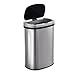 Veelesa 13 Gal./50 Liter Oval Stainless Steel Motion Sensor Kitchen Trash Can