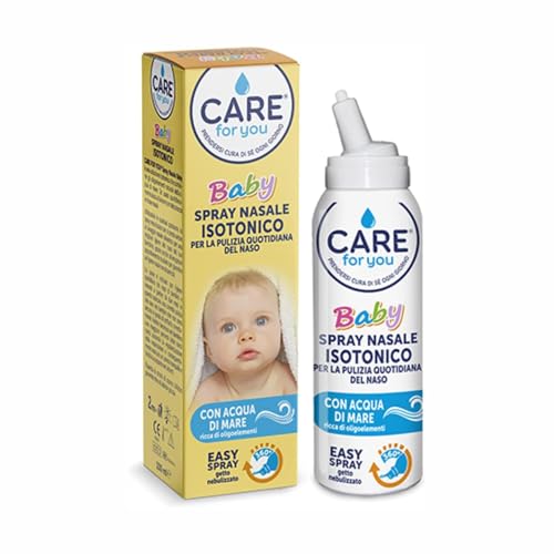 CARE for You, Spray Nasale Isotonico Baby - Spray Nasale Bambini, Soluzione Isotonica, Pulizia Quotidiana del Naso, Indicato per Bambini e Neonati, 2+ Mesi, 100 ml