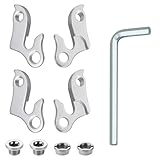2 Stück Aluminiumlegierungs Schaltauge, mit Innensechskant und Befestigungsschrauben, Schaltauge Hinten für Fahrräder,Ersatzteil Bike Gear Hanger, für Fahrräder, Mountainbike, Straßenschaltwerk