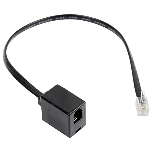 VoiceJoy RJ9 Headset Handset Adapter Extension Cord - Female to Male 4P4C Cable, not RJ11 RJ12, for, Jabra, Cisco Hot Desking Office Phones