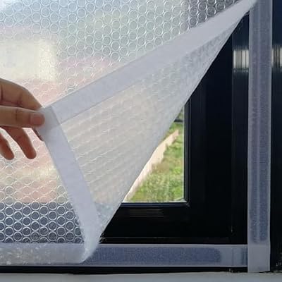 Weatherproofing Window Insulation Kit,Window Insulation Film,Window Cold-Proof Insulation Film,Draught Excluder for Keep Warm in Winter,PVC Plastic Window Covers (39×75in)