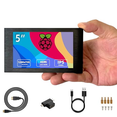 Image of 5 inch IPS Small Hdmi Monitor 1280 * 720 Mini LCD Screen Portable Display Monitor