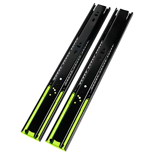 Guías para cajones de tres secciones de acero laminado en frío con riel silencioso