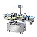 Fully Automatic Print and Apply Labeling Machine, Industrial Bottle Labeler with Touch Screen PLC Control, for Round Glass Bottles Cans Food Beverage