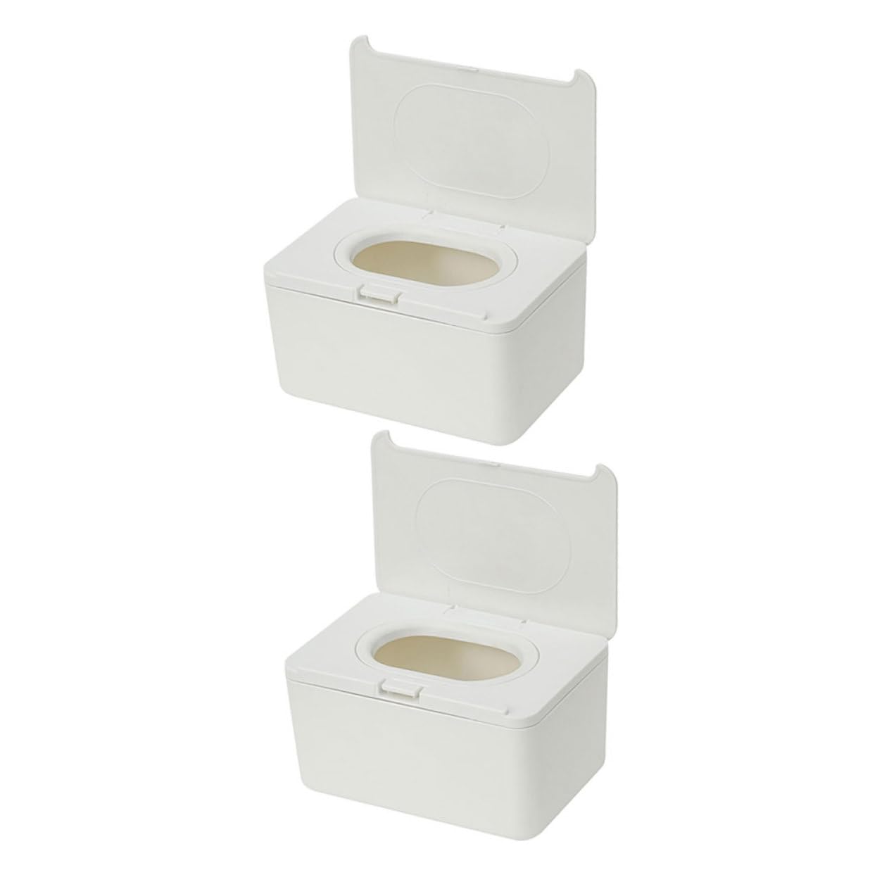 FRCOLOR 2 Dispenser Salviette Umidificate Contenitore Versatile per Salviette e Piccoli Oggetti Design e Pratico e Ufficio Facile Usare