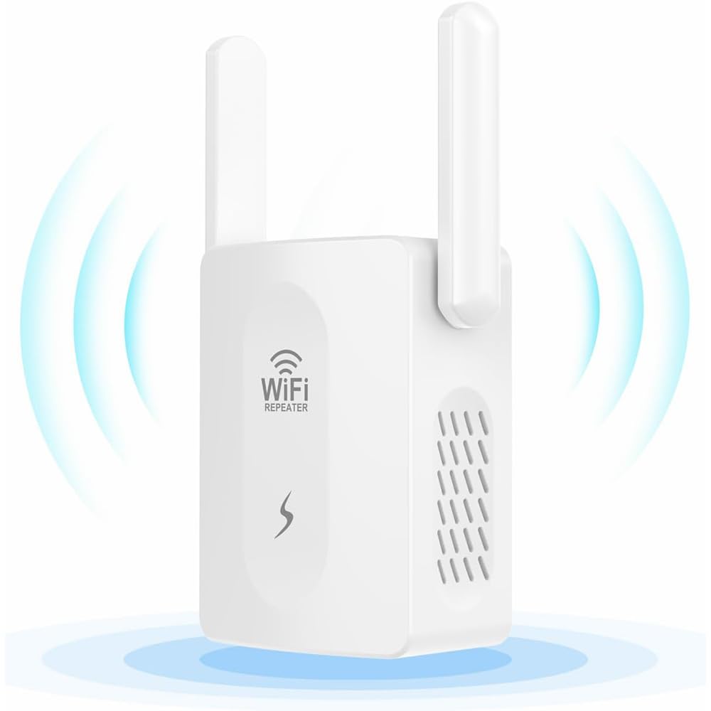 NDUP WiFi Extender Covers 12,880 Sq. Ft. Supports 105 Devices 1200Mbps Dual-Band Booster for Home & Outdoor