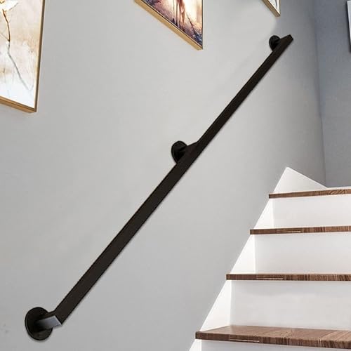Rampe d'escalier intérieur en métal pour sécuriser les marches dangereuses