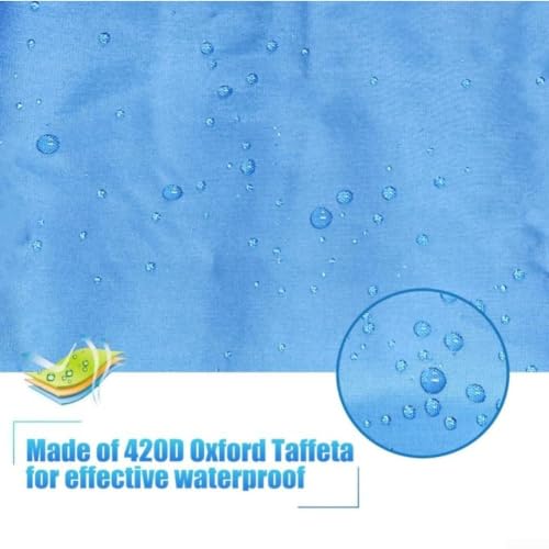 Housse de kayak 420D imperméable et bâche de protection canoë réglable de 2,6 à 5m