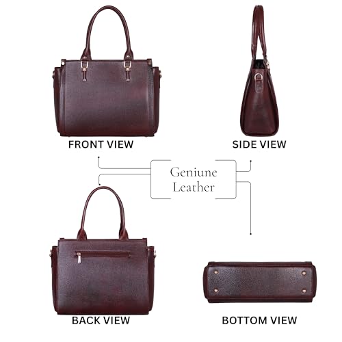 Image of DORPER MONEY HILL Durable Leather Satchel Bag for Women Genuine Handbag