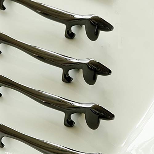 Suporte de descanso de pauzinhos pretos Cabilock em forma de pauzinhos de animais em forma de dachsh