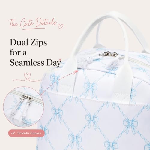 Image of LOVELYWIND Lunch Box for Women Cute Lunch Bags for Women Lunch Tote Bags Reusable Insulated Lunch Box Large Capacity Reusable Insulated Cooler for Work or Travel Gifts or Beach