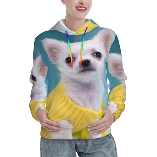 Pull chihuahua femme ajusté pour rompre la monotonie quotidienne