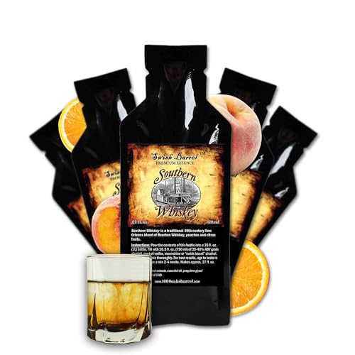 Southern Whiskey Flavor Premium Essence | Bootleg Kit Refills | Thousand Oaks Barrel Co. | Gourmet Flavor for Cocktails Mixers and Cooking | 20ml .65oz 5-Pack