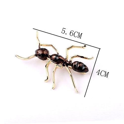 Bijoux accessoires de mode unique avec badge fourmis en métal ciselé