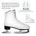 Nattork White Figure Skates Excellence Stainless Steel Blades Ice Figure Skating with Enhanced Support Strength Performance and Ultimate Comfort for Boys and Girls