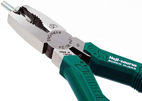ENGINEER PZ-58 Screw Removal Pliers Extractor Pliers (Combination Pliers), with unique non-slip jaws for quickly removal of damaged or rusted fasteners