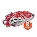 Ergodyne - 12479 Chill Its 6615 Dew Rag, Lined with Terry Cloth Sweatband, Sweat Wicking, Red Western