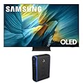 Samsung 77-Inch Class OLED S95F 4K Glare Free Smart TV NQ4 AI Gen3 Processor, OLED HDR Pro, Motion Xcelerator 164Hz, Dolby Atmos Bundle with an Austere 5S-PS4-US1 4-Outlet Power (2025)