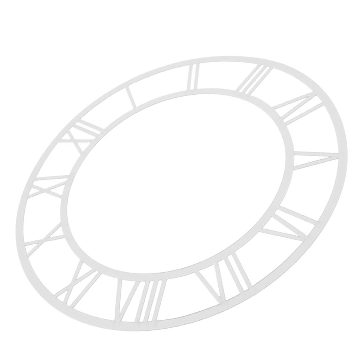 UKCOCO Reloj Digital Adhesivo de Pared Números Romanos Reloj Colgante Reloj de Pared con Números Romanos Reloj Autoadhesivo Números de Reloj de Pared Espejo Salón Acrílico Plata