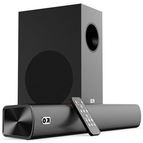 Image of GOBOULT Bassbox X60 2.1 Channel Soundbar 60W Output, BoomX Dual Drivers,Subwoofer, BT V5.4,EQ Mode, Dedicated DSP,Multi-Connectivity HDMI ARC, USB, AUX, Remote Control