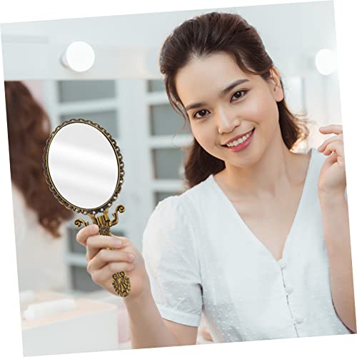 Miroir à main rétro Beavorty en métal de maquillage lot de 3 - 3