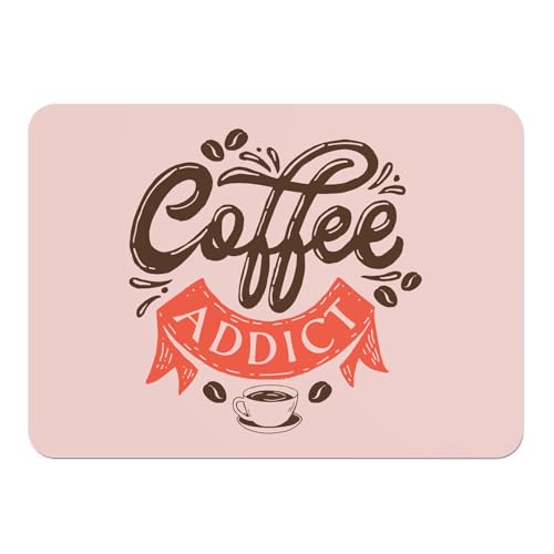 Sets de table souples rose dessous liège napperons grand format café - 2