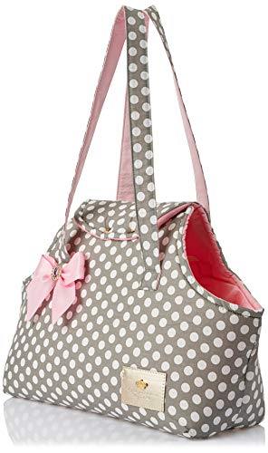 Bolsa Tour Princess Bonito para Cães, Tamanho U, Cinza e Rosa