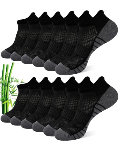 Vertkser Bamboo Viscose Socks for Men Moisture Wicking Ankle Socks