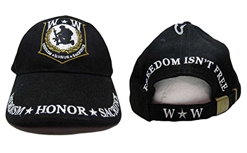Wounded Warrior Heroism Honor Sacrifice Freedom Isn't Free Cap Hat 4-11-C Black #TOP1