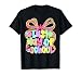 Coquette Bow Funny Happy Last Day of School Teacher Student T-Shirt