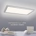 Produktbild HOMEDEMO LED Deckenleuchte Warmweiss LED Panel 120x60cm Ultraslim 72W 3000K Deckenlampe für Schlafzimmer Kinderzimmer Wohnzimmer Wandleuchte innen mit Befestigungsmaterial und Trafo Silberrahmen