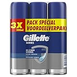 Gillette Series Gel à Raser Hydratant au Beurre de Cacao, 600ml