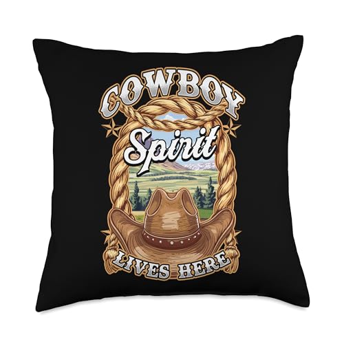 Wyoming Landscape Outdoor Design Cowboy State Adventure Throw Pillow