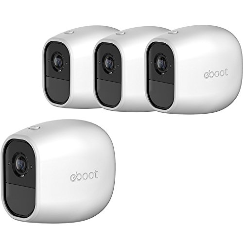 Silicone Skins Cover Protective Skin for Arlo Pro, Arlo Pro 2 Smart Security Wire-Free Cameras 4 Pack (White)