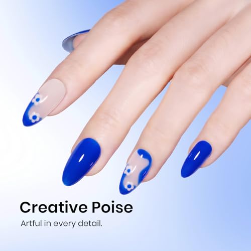 Image of Beetles Blue Gel Polish - 15ML /0.51Fl Oz, Electric Blue Gel Nail Polish, Color-Matched Bottle, Soak-Off UV LED, Long-Lasting Holiday & Summer Nails Art for DIY Beginners & Salon Pros