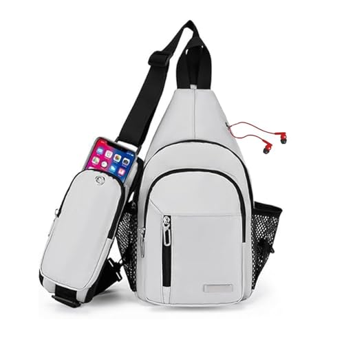 JENAGREEN Waterproof Sling Backpack Crossbody Sling Bag, Cross Bag Adjustable Travel Hiking Essentials Casual Daypack Multipurpose Chest Bag Purse for Women Men