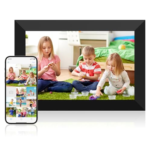 Dasfiwo Digital Picture Frame 10.1 Inch WiFi Digital Photo Frame 1280 * 800 HD IPS Touch Screen,Auto Rotation,Share Photos Or Videos for Via Free APP (10.1)