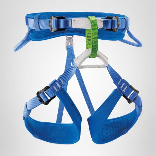 PETZL - mitwachsender Sitzgurt MACCHU - Kind, Blau, Einheitsgröße